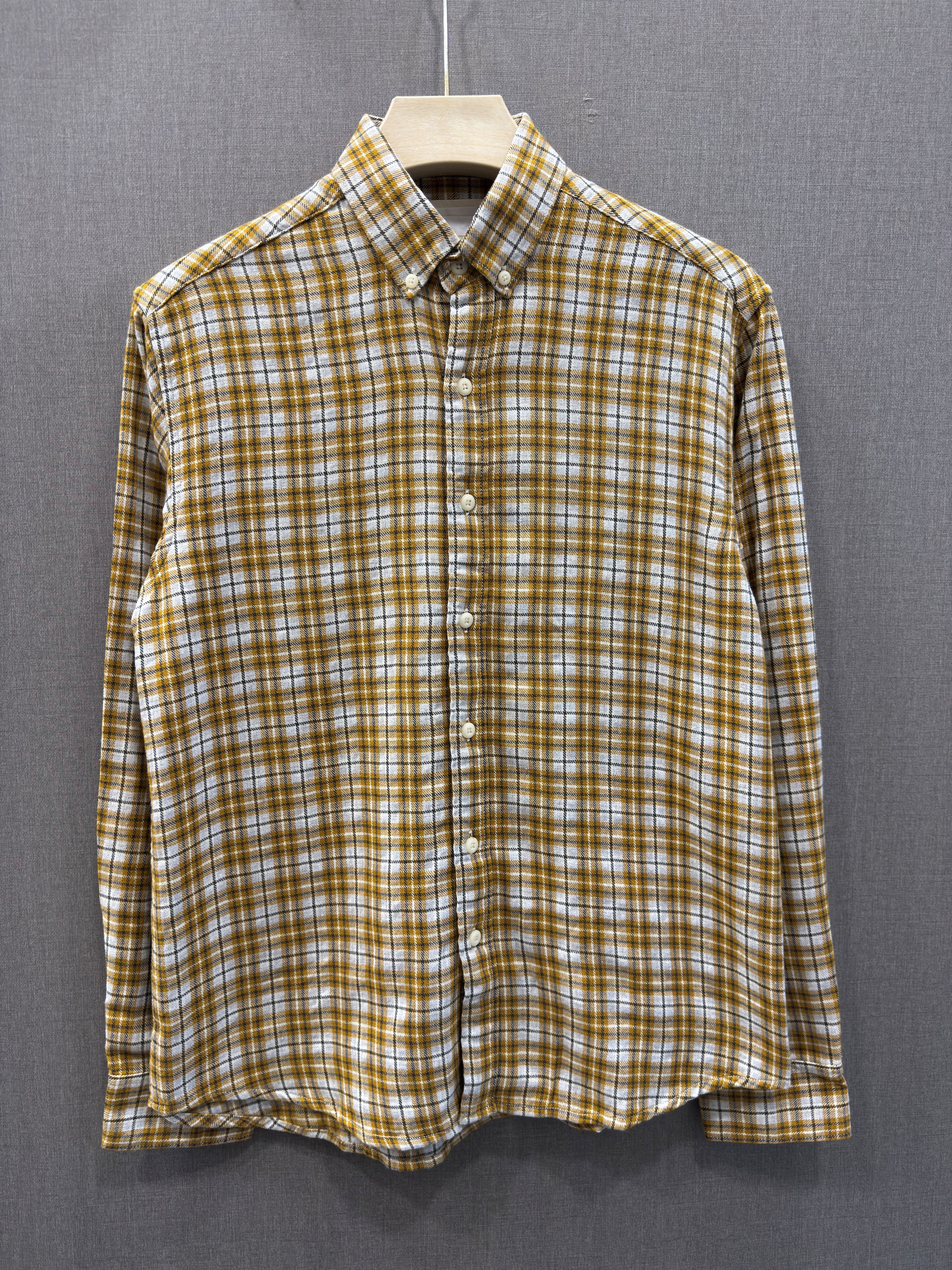 Select Flannel Shirt - Mustard Check