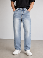 Classic Straight Fit Jeans - Ice Blue