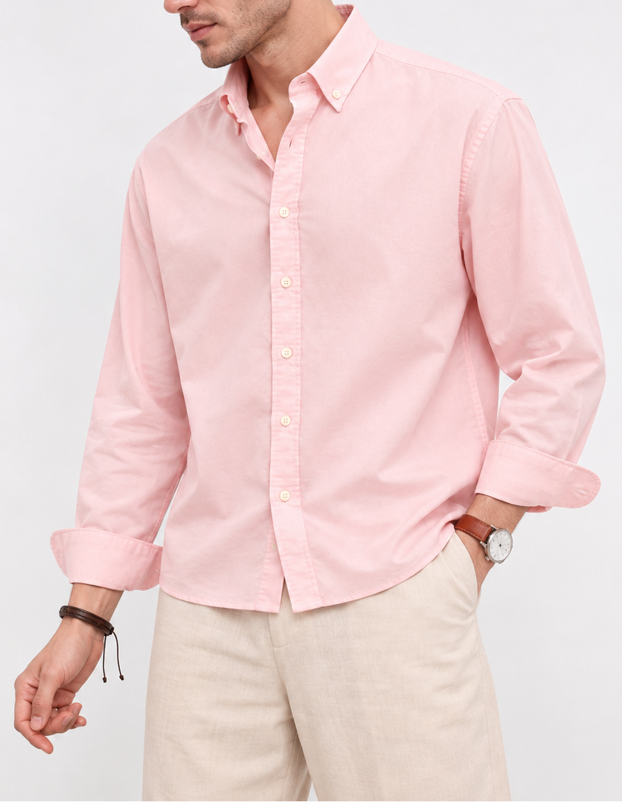 Soft Essential Oxford Shirt - Pink