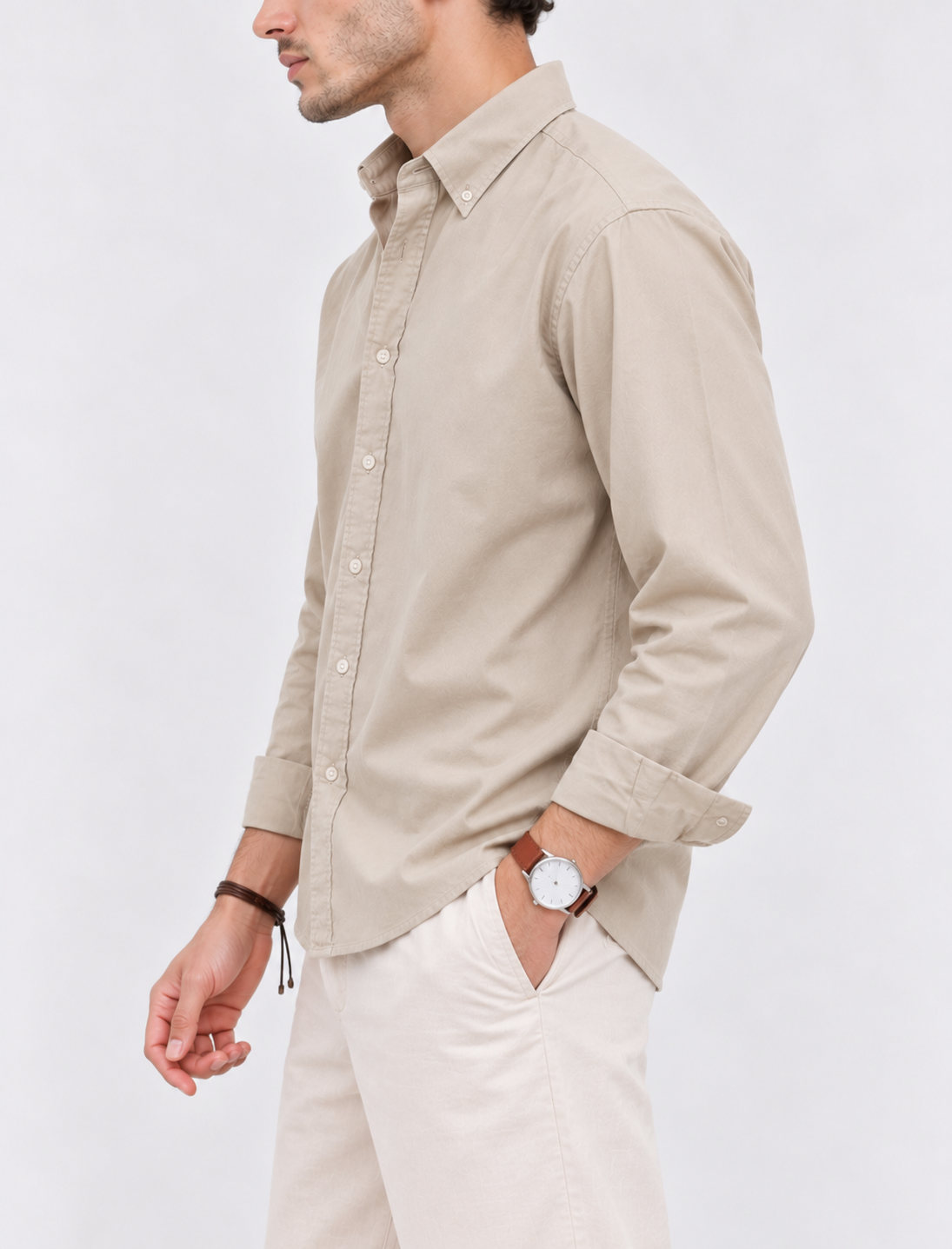 Essential Oxford Shirt - Beige