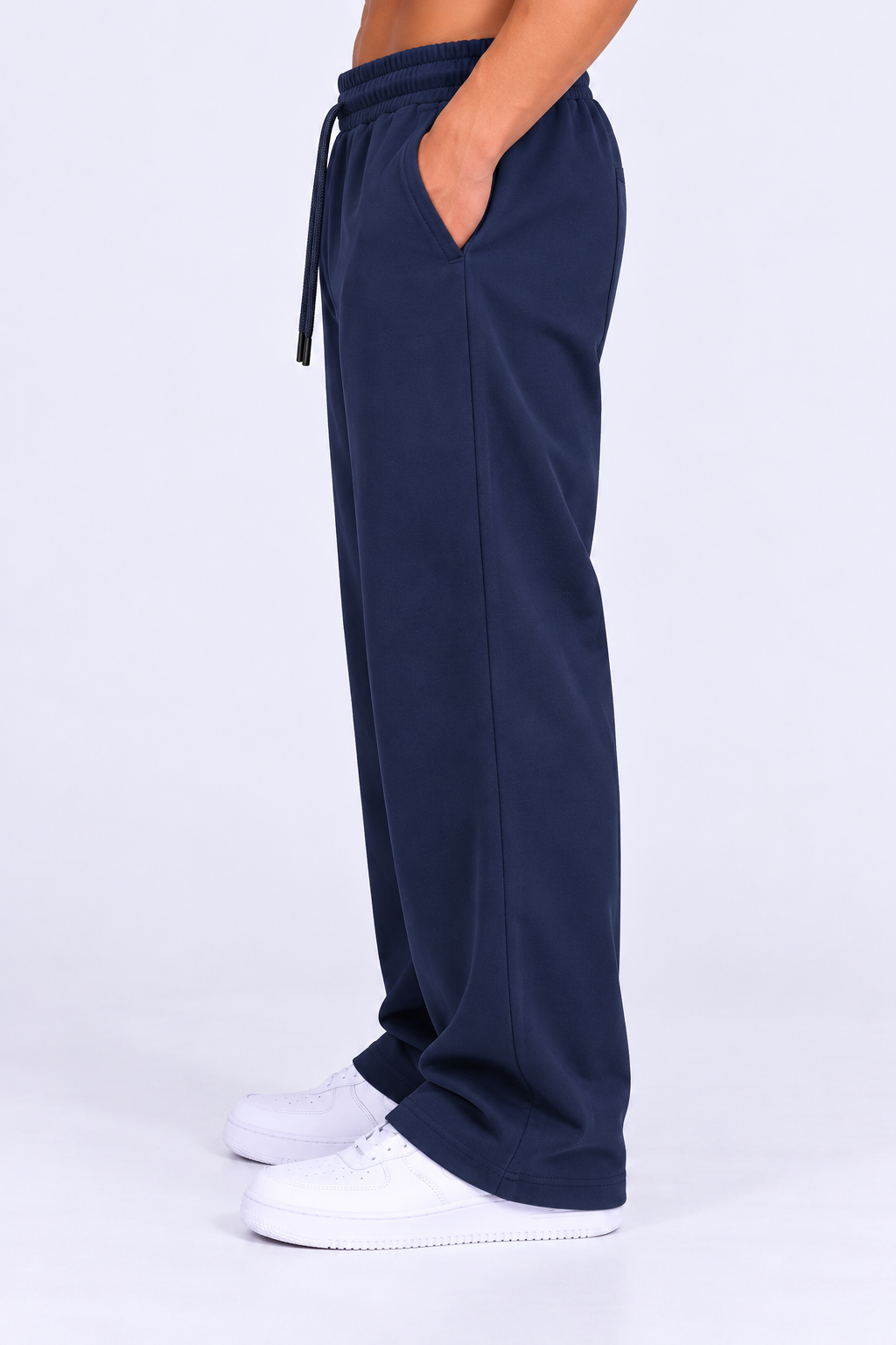 Premium Relaxed Fit Sweatpants - Navy Blue