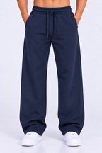 Premium Relaxed Fit Sweatpants - Navy Blue