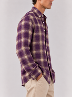Flannel Shirt - Purple Beige