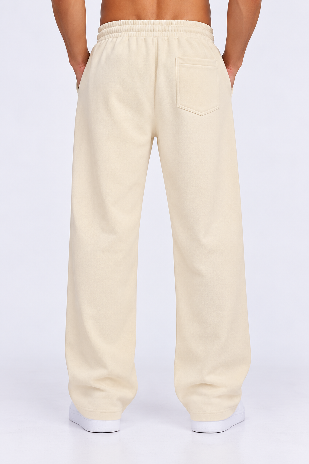 Premium Relaxed Fit Sweatpants - Cream