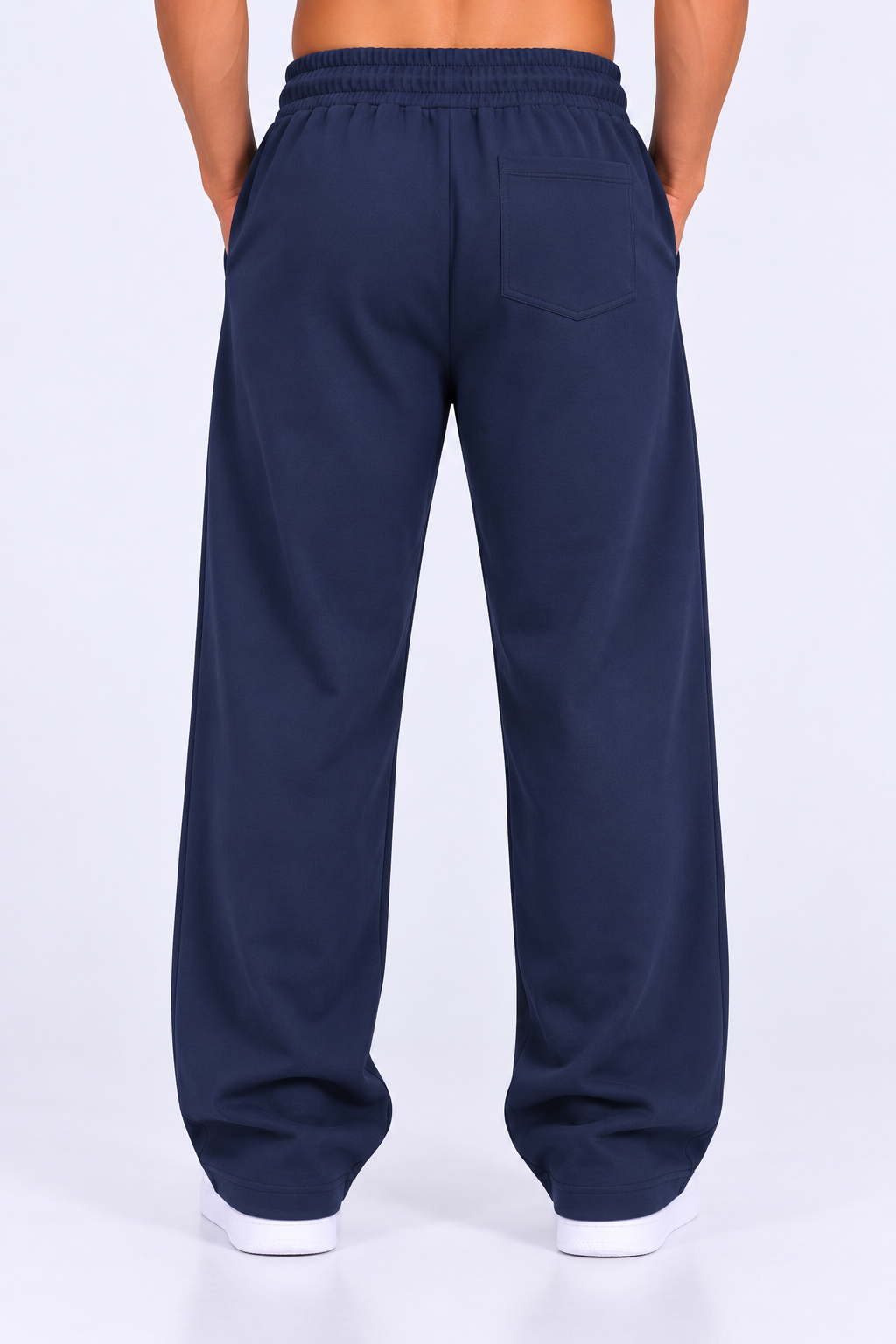 Premium Relaxed Fit Sweatpants - Navy Blue
