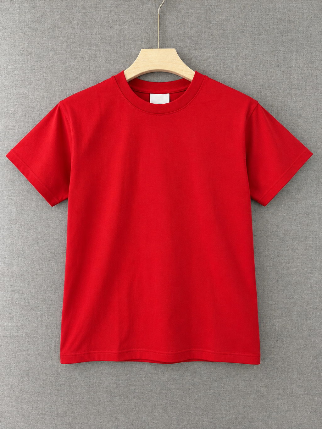 Classic Crew Neck Tee - Red