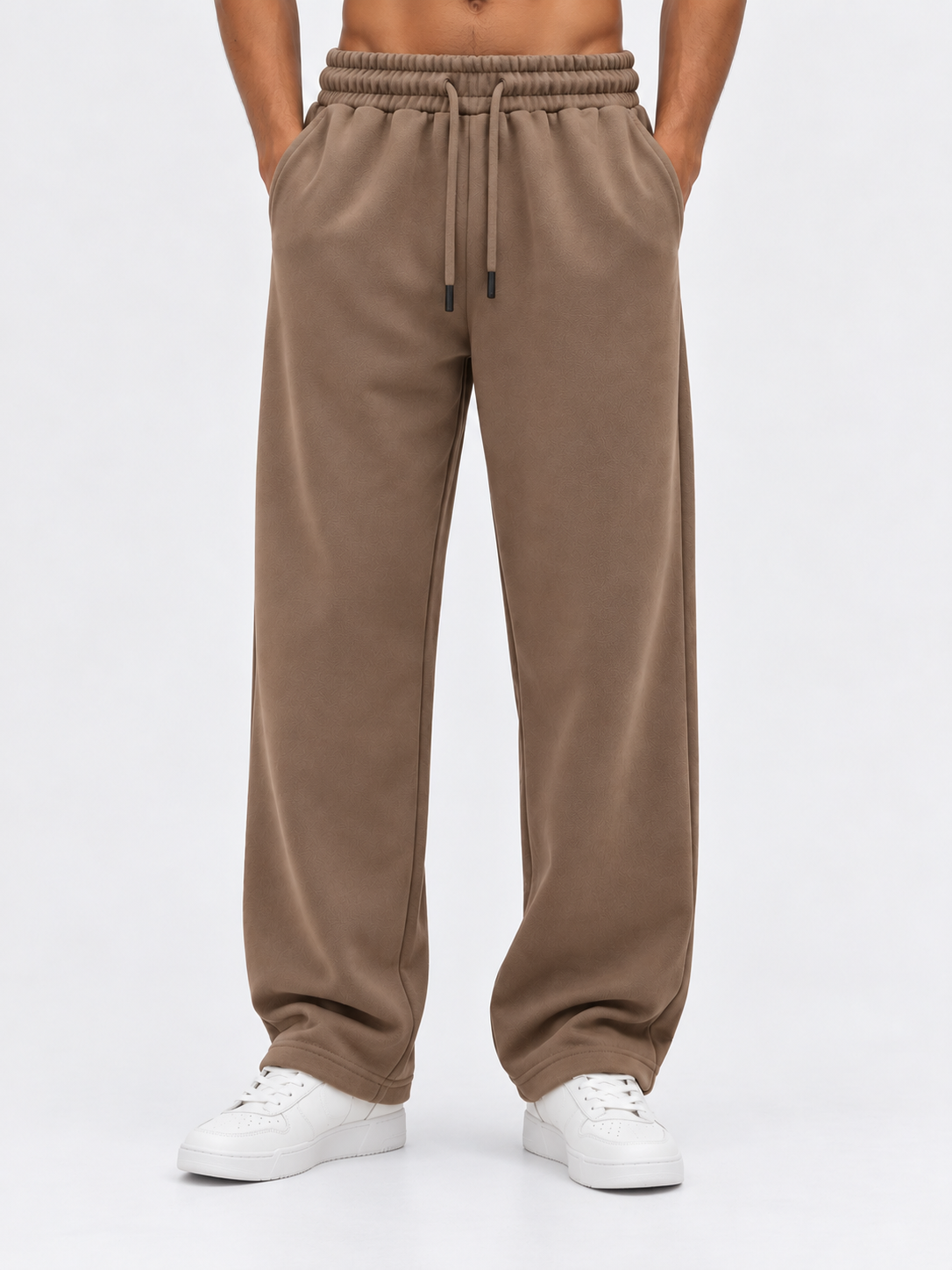 Premium Relaxed Fit Sweatpants - Taupe Brown