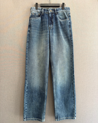 Denim Straight Fit Jeans - Vintage Wash Blue 2