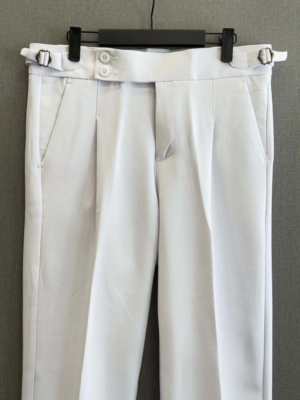Gurkha Korean Pants - White