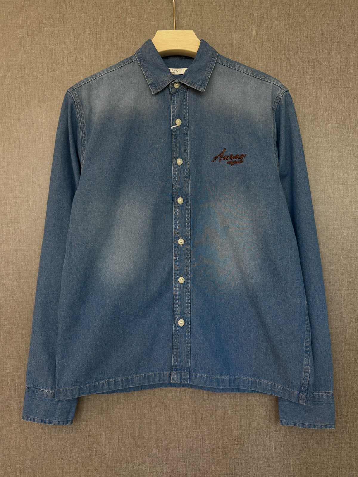 Washed Denim Shirt - Blue