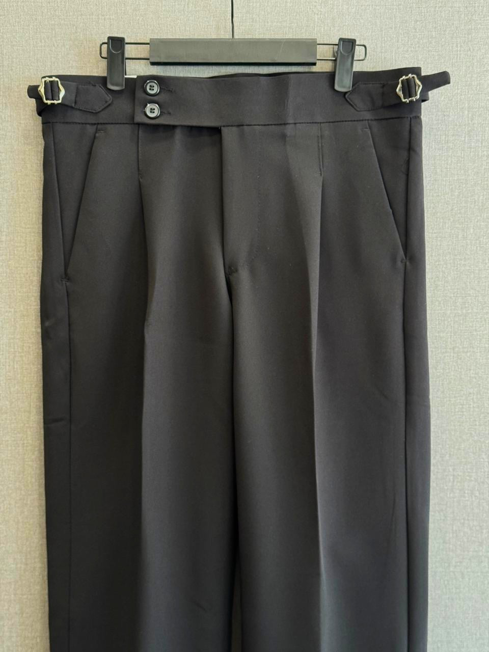 Gurkha Korean Pants - Jet Black