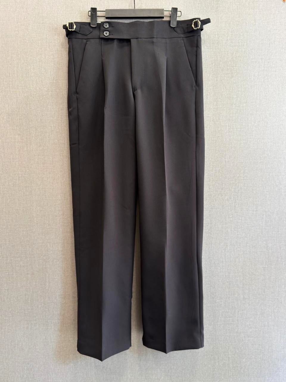 Gurkha Korean Pants - Jet Black