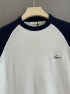 Auraa Signature Knit Crop - Navy Blue