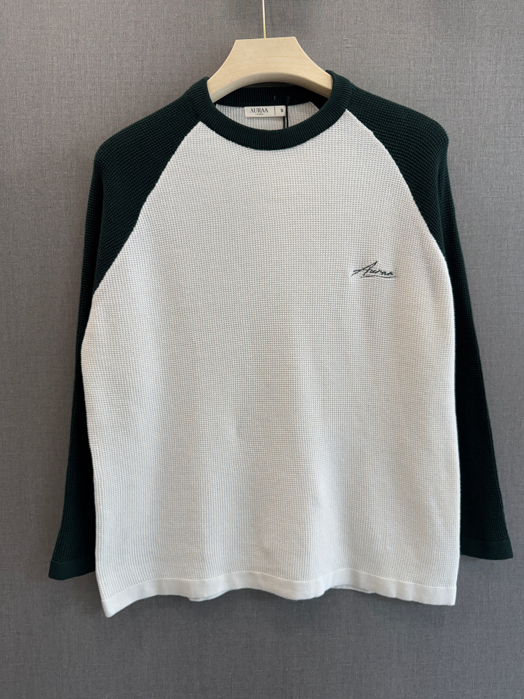 Auraa Signature Knit Crop - Forest Green