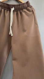 Straight Fit Track Pant - Mocha Brown